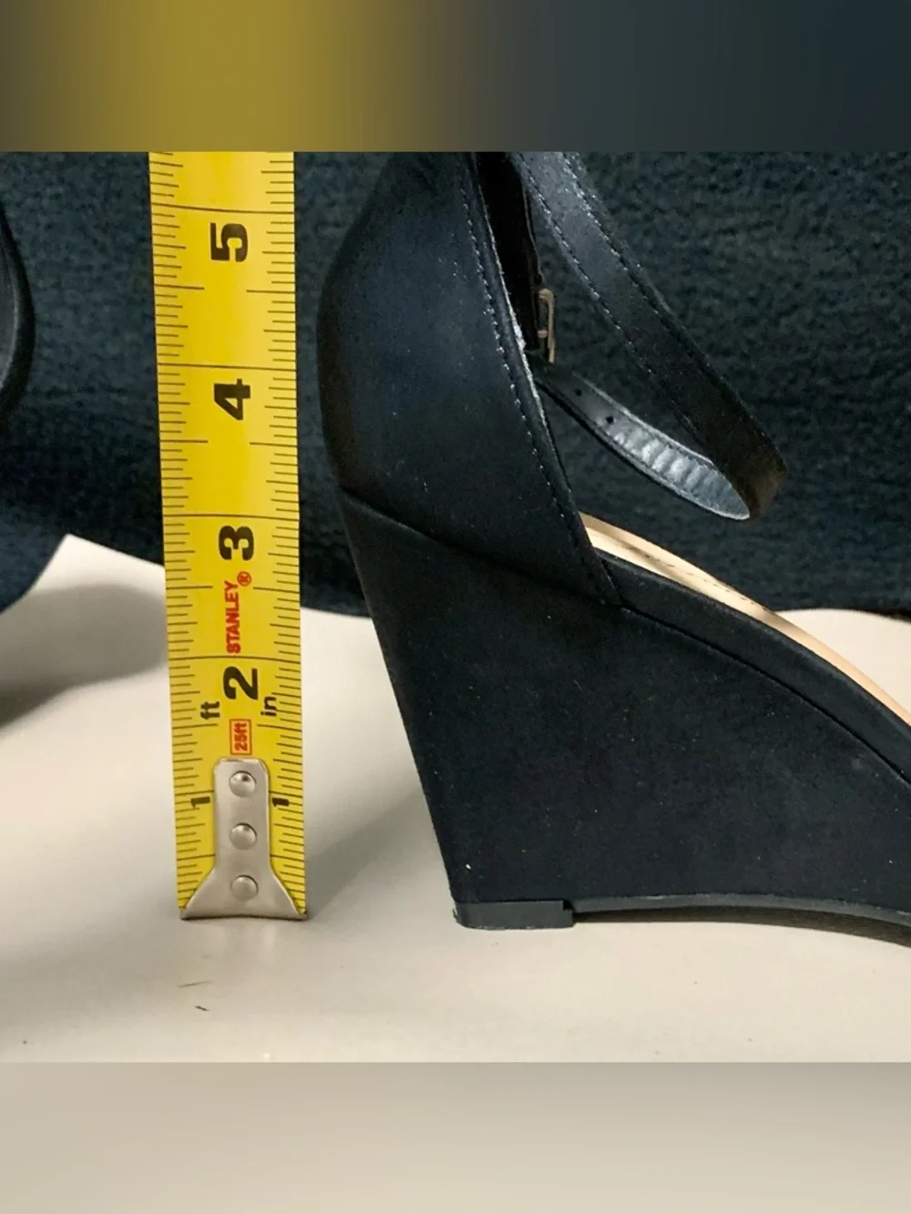 💎L. Lorraine “Jackie” Black Multi Rhinestone Wedge Size 10 Original Box